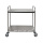 Round Tube Two Tiers Stainless Steel Clearing Trolley